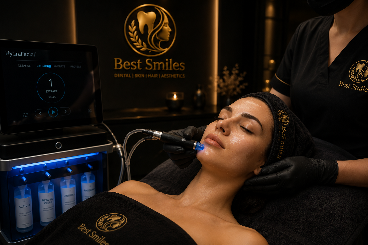 Advanced skin and aesthetics treatment room at Best Smilles